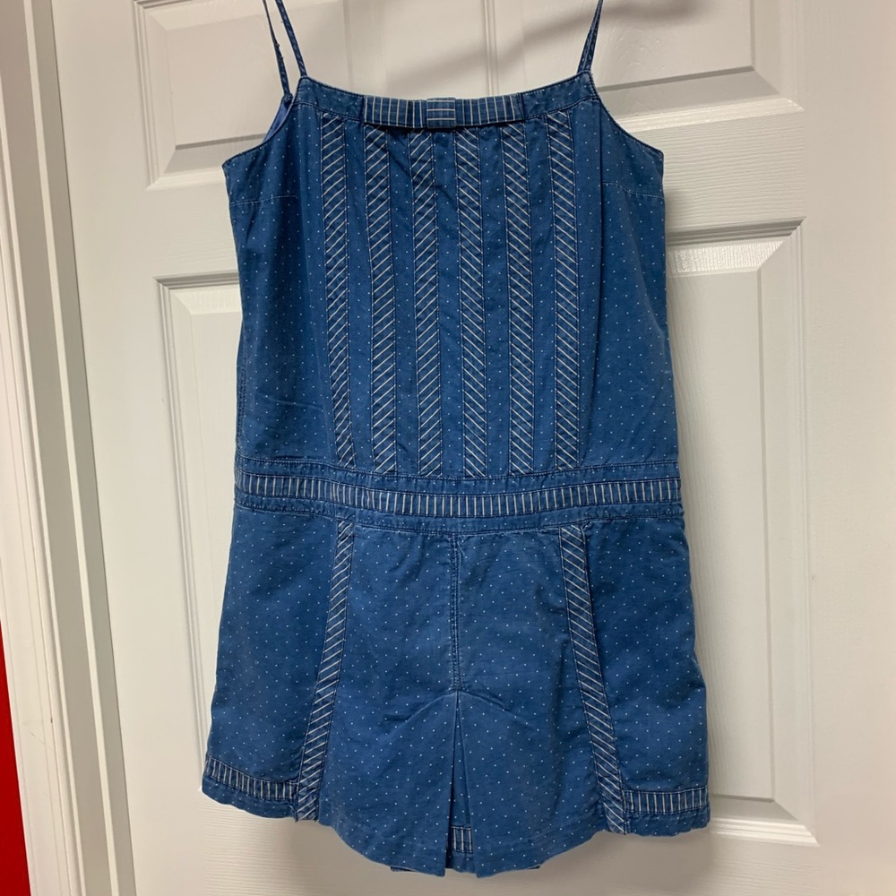 Marc Jacobs Mixed Chambray Swiss Dot Dress sz 8